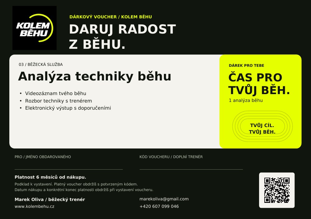 Preview of the Czech gift voucher: Running technique analysis