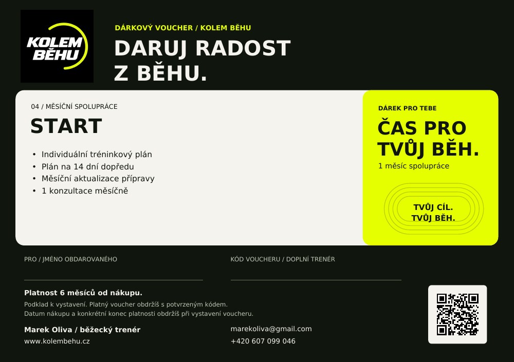 Preview of the Czech gift voucher: START
